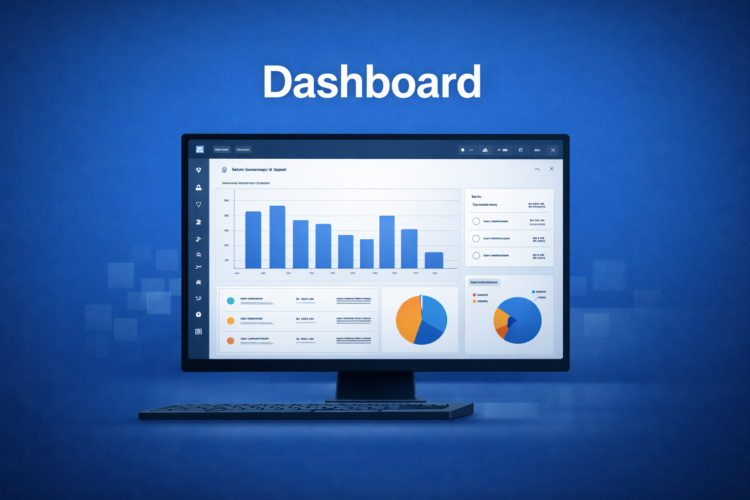 Dashboard e visão geral do negócio