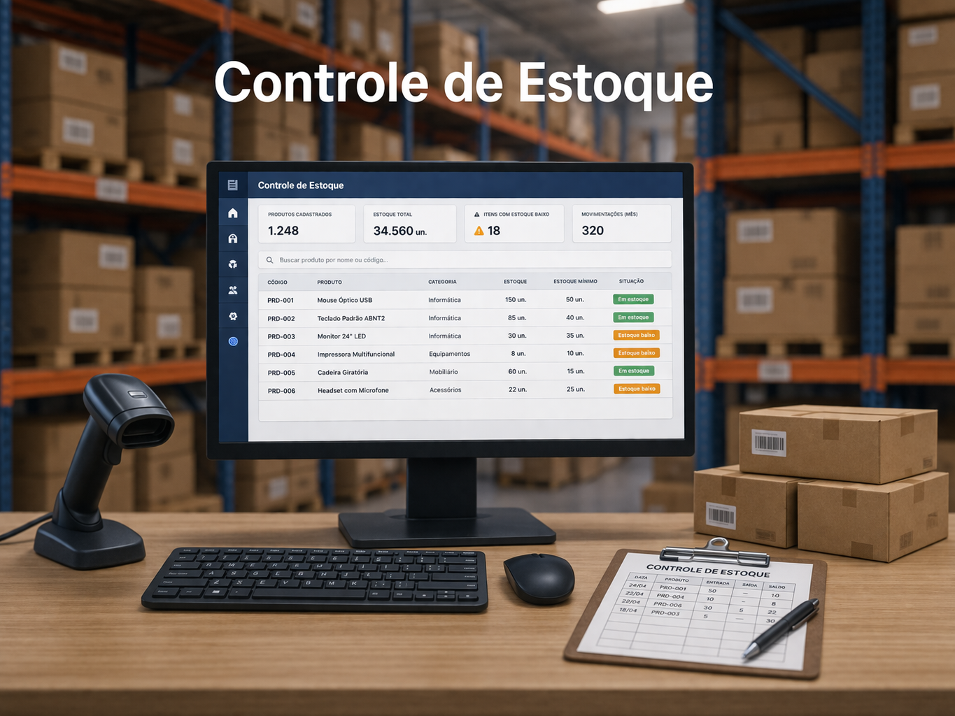 Controle de estoque