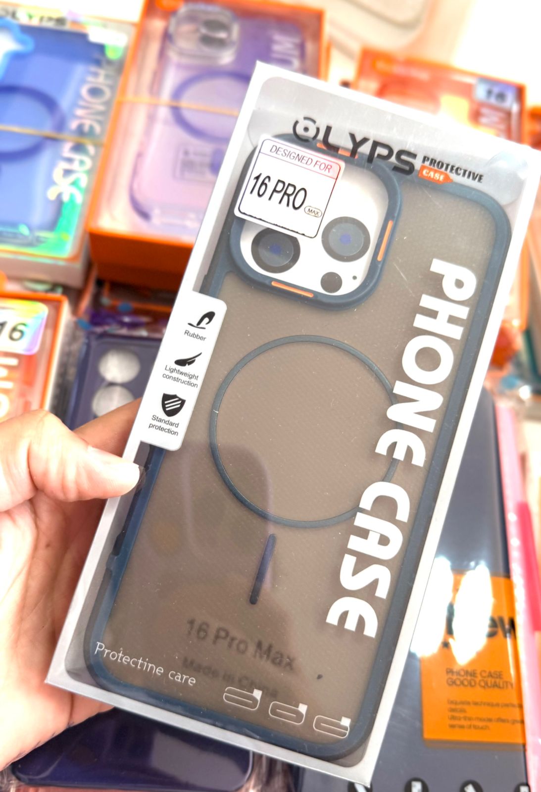 CAPA IPHONE SILICONE PREMIUM MAGSAFE OLYPS (SOB ENCOMENDA)