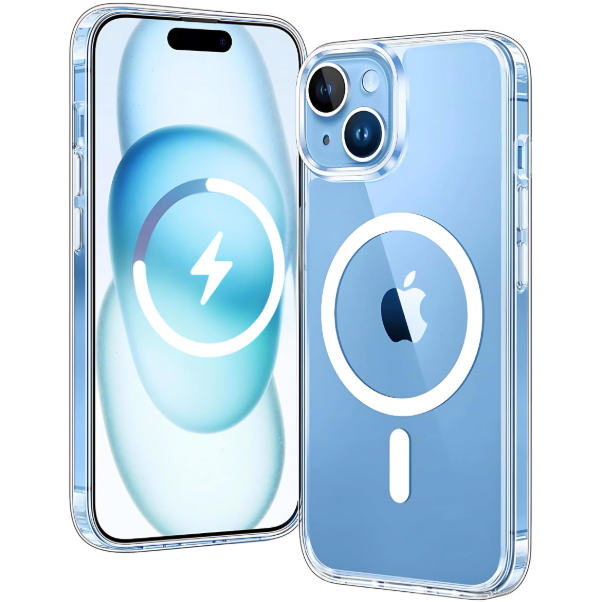 CAPA IPHONE 14 TRANSPARENTE MAGSAFE