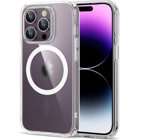 CAPA IPHONE 14 PRO MAX TRANSPARENTE MAGSAFE