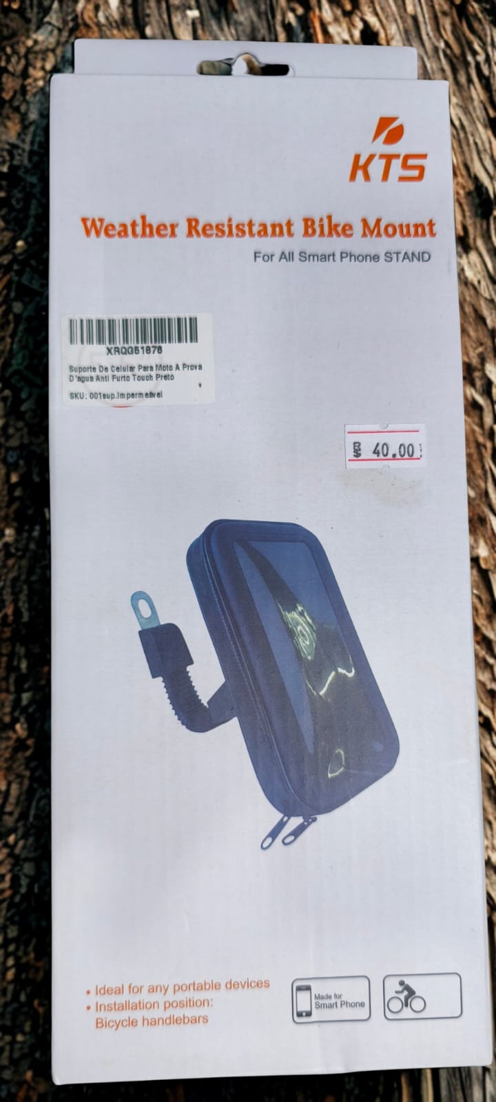 Suporte de Celular para Moto A Prova D'Agua KTS