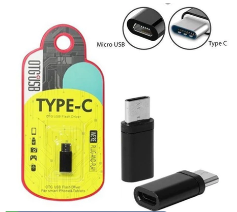 ADAPTADOR OTG CABO V8 PARA TIPO C TYPE C