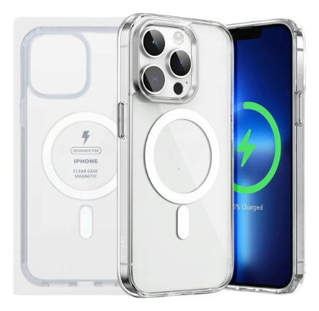 CAPA IPHONE 16 PRO TRANSPARENTE MAGSAFE